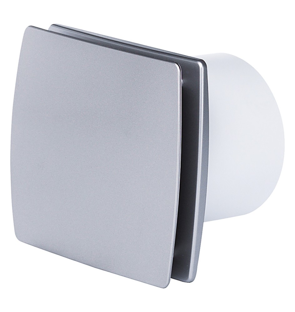 ASPIRATORE ELICOIDALE ELETTRICO 'DECOR' d.mm 100 - 100 m3/h - 19W silver