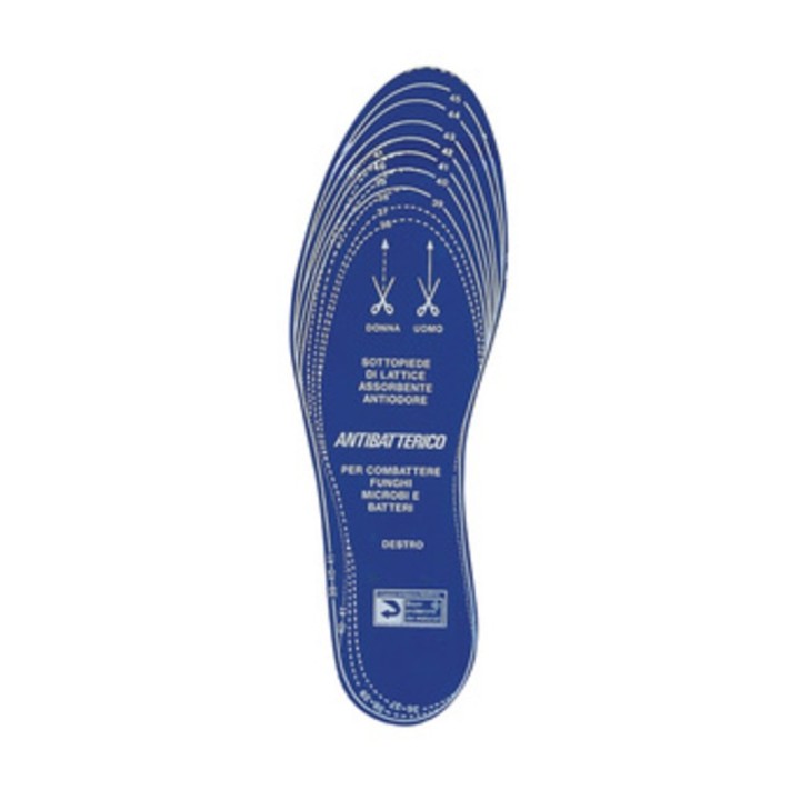 SOLETTE DX-SX ANTIBATTERICHE MISURA DA 36 A 46