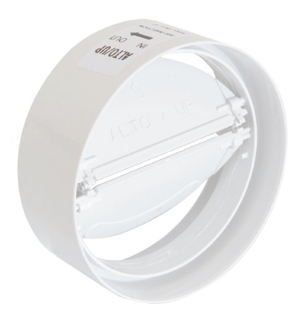 GIUNTO PER AERAZIONE CANALIZZATA CON ANTIRITORNO Ø mm.100 - lunghezza 40 mm