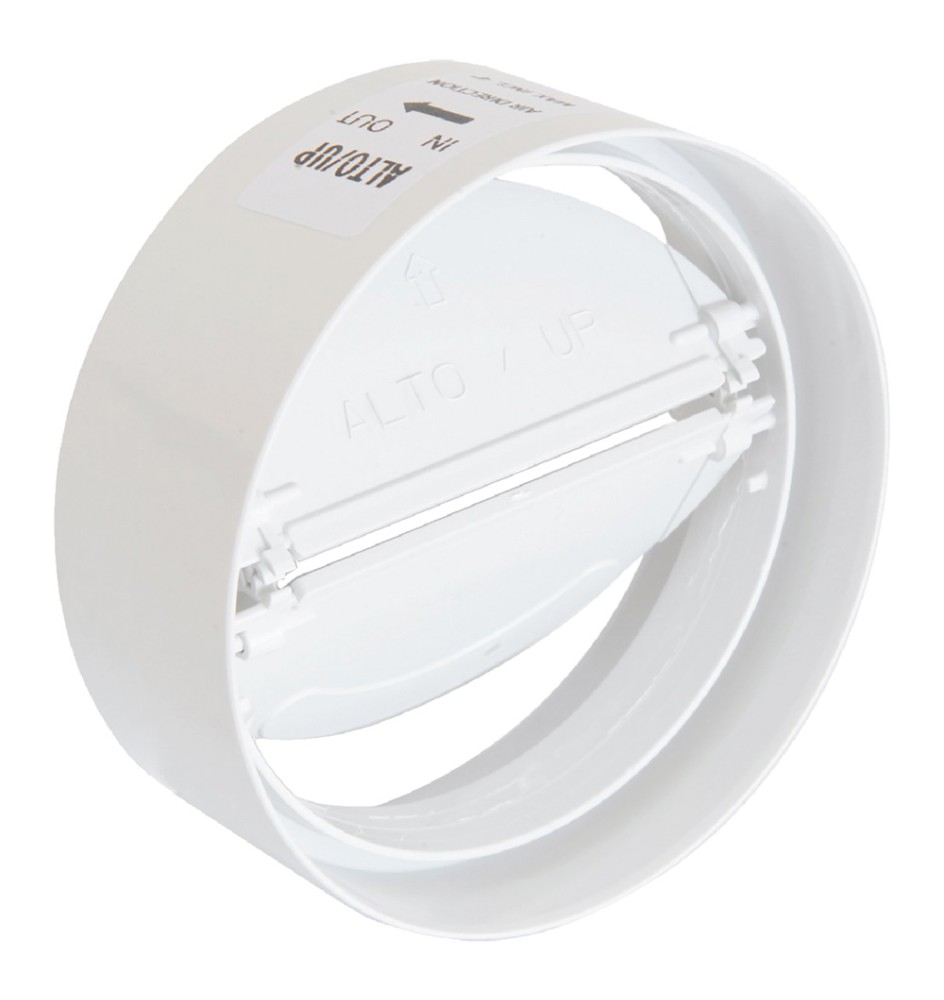 GIUNTO PER AERAZIONE CANALIZZATA CON ANTIRITORNO Ø mm.125 - lunghezza 150 mm