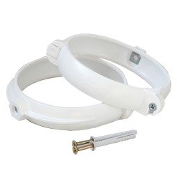 COPPIA STAFFE FERMATUBO PER AERAZIONE CANALIZZATA Ø mm. 125