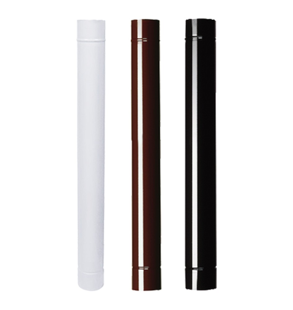 TUBO SMALTATO PER STUFE cm 100 ø 14 marrone