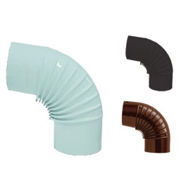 GOMITO SMALTATO ø cm 12 90° marrone