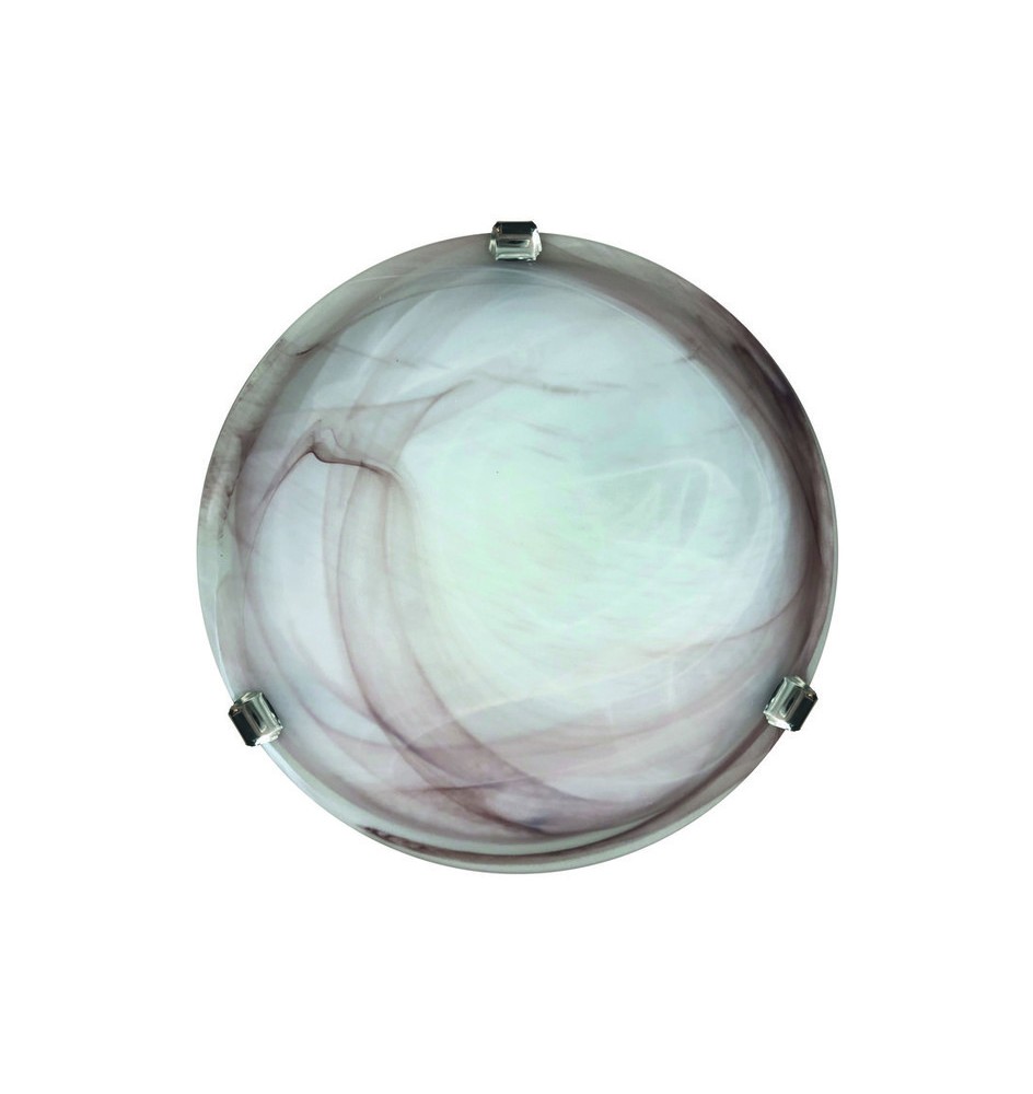 PLAFONIERA DUNA ALABASTRO TABACCO D 30 CM