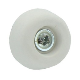 SOTTOSEDIA A CONO C/VITE BIANCO 30 MM CONF 8 PZ*