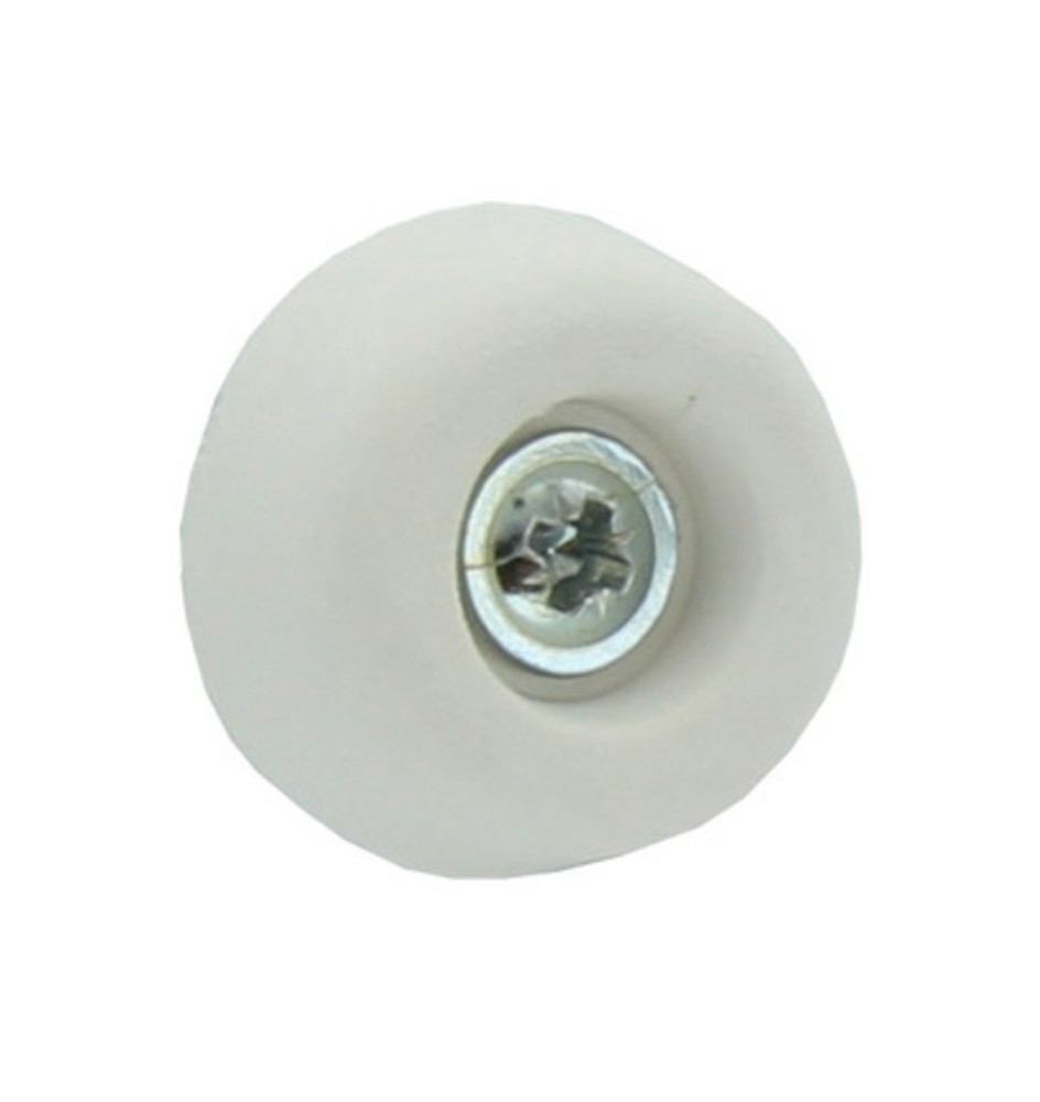 SOTTOSEDIA A CONO C/VITE BIANCO 30 MM CONF 8 PZ*