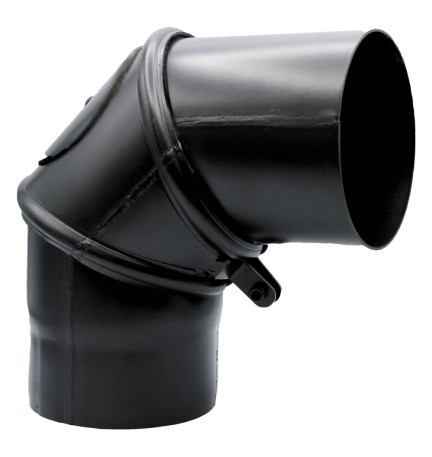 GOMITO IN ACCIAIO ORIENTABILE ø cm 13 - 90°