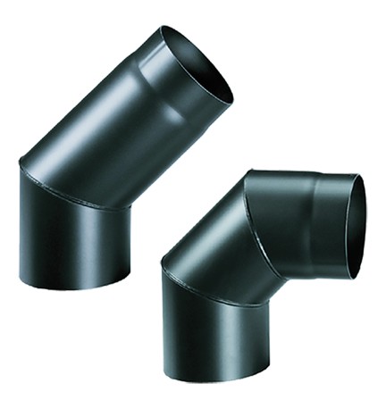 GOMITO IN ACCIAIO ø cm 16 - 45°