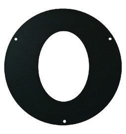 ROSONE ELLITTICO IN ACCIAIO ø cm 13 - spessore 2 mm