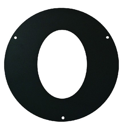 ROSONE ELLITTICO IN ACCIAIO ø cm 13 - spessore 2 mm