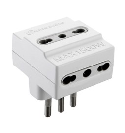 ADATTATORE TRIPLO 16A 3PR BIP BIANCO FIG.10