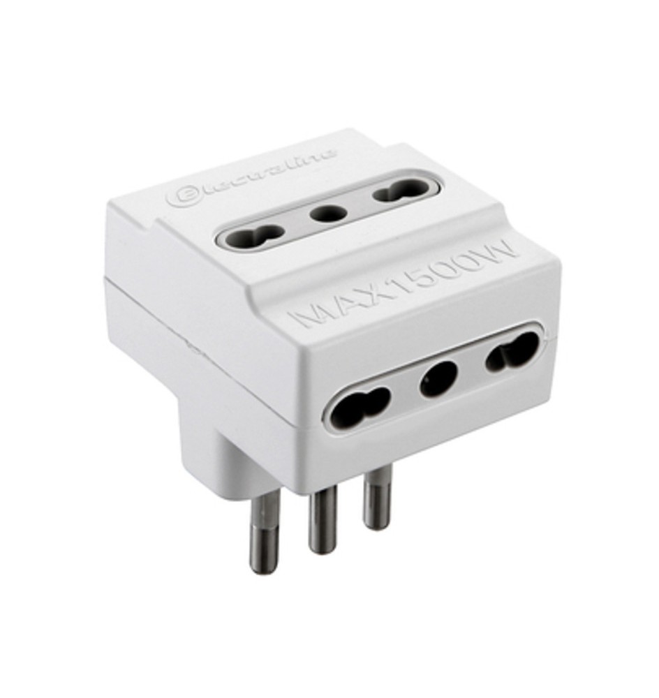 ADATTATORE TRIPLO 16A 3PR BIP BIANCO FIG.10
