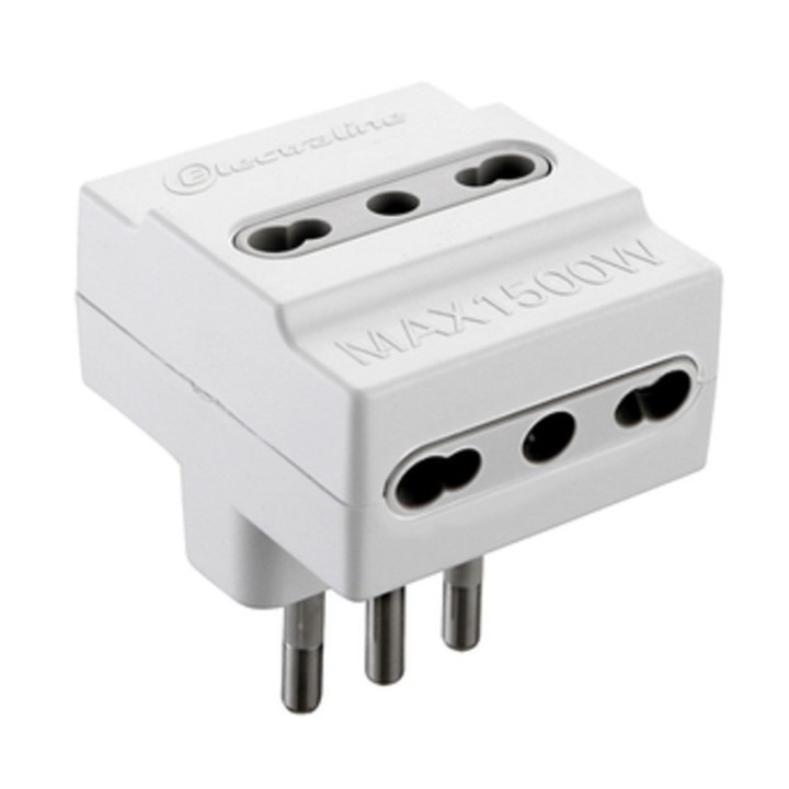 ADATTATORE TRIPLO 16A 3PR BIP BIANCO FIG.10
