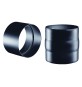 MANICOTTO IN ACCIAIO NERO ø cm 13 F/F - sp.2 mm (legna)