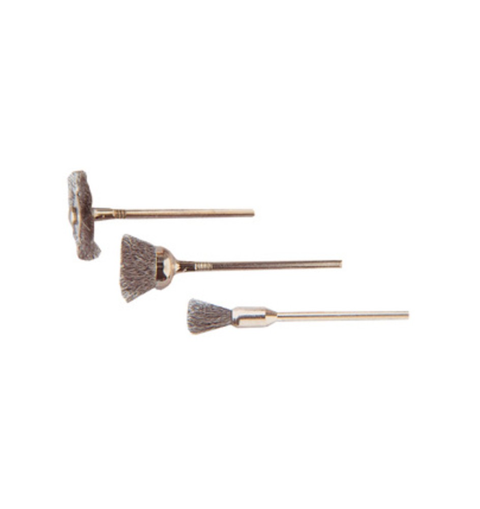 POGGI 476.00 3 MINI SPAZZOLE ACCIAIO GAMBO 3 MM