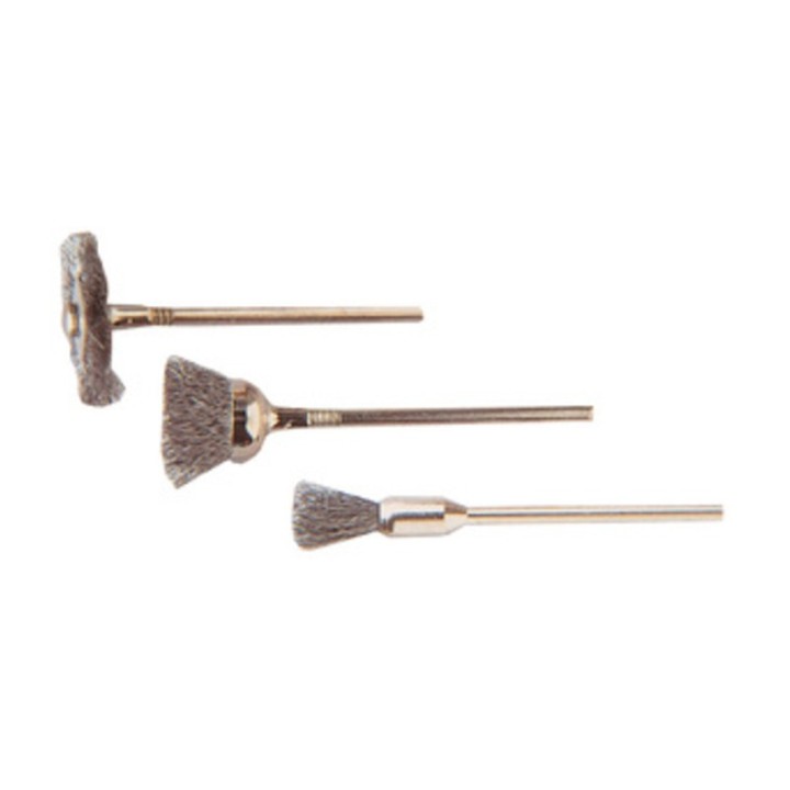 POGGI 476.00 3 MINI SPAZZOLE ACCIAIO GAMBO 3 MM