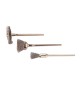 POGGI 476.00 3 MINI SPAZZOLE ACCIAIO GAMBO 3 MM