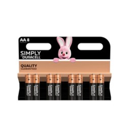 DURACELL SIMPLY ALCALINA STILO 8 PZ MN1500