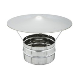 FUMAIOLO FISSO ACCIAIO ZINCATO D 10 CM