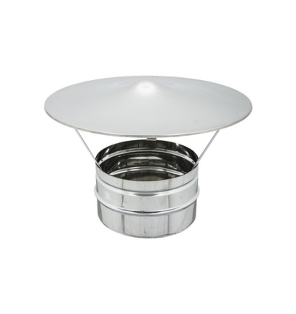 FUMAIOLO FISSO ACCIAIO ZINCATO D 10 CM