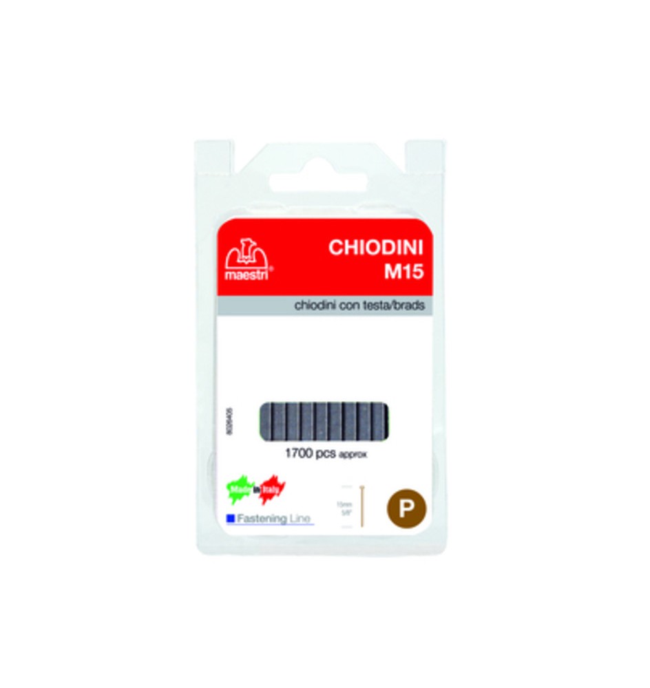 MAESTRI BLISTER CHIODINI M15 P/FISSATRICE 1700 PZ