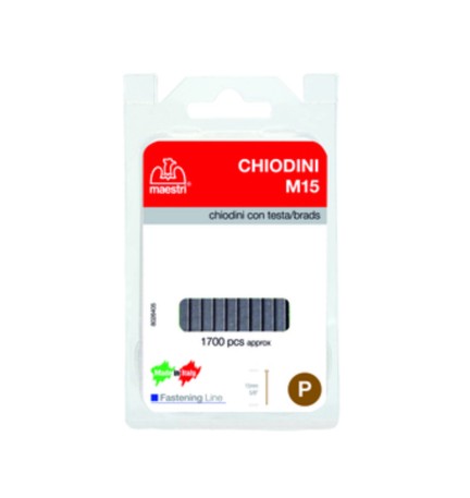MAESTRI BLISTER CHIODINI M15 P/FISSATRICE 1700 PZ
