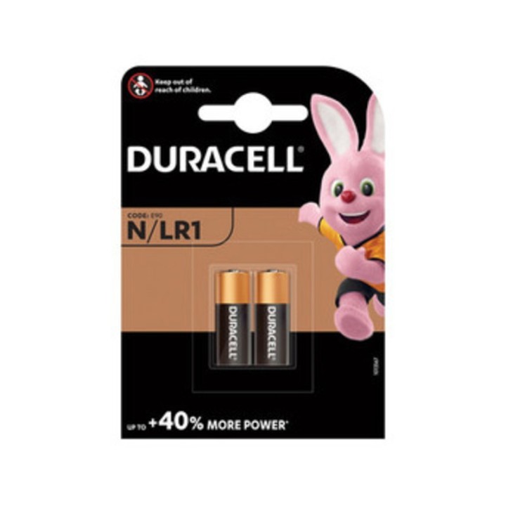 DURACELL BATT ALCALINA 1,5V 2 PZ N/LR1