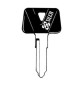 SILCA YH31RAP CHIAVE AUTO TESTA PLASTICA ACCIAIO
