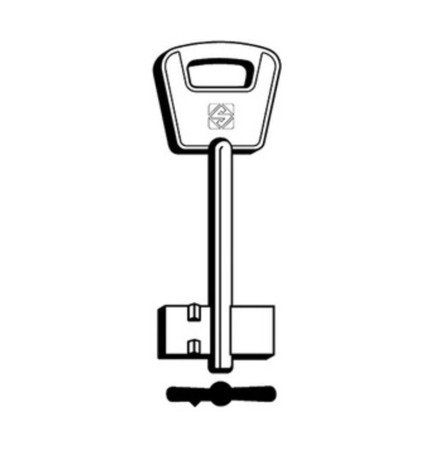 SILCA 5BE3 CHIAVE DOPPIA MAPPA OTTONE