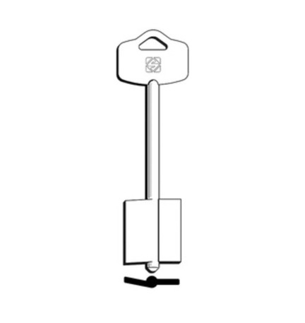 SILCA 5EY24 CHIAVE DOPPIA MAPPA OTTONE