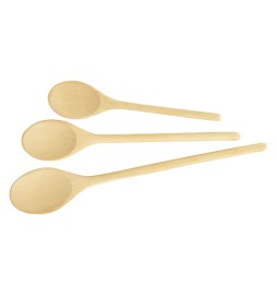 CUCCHIAI OVALI LINEA 'WOODY' art. 637414 - set 3 pz (20 - 25 - 30 cm)