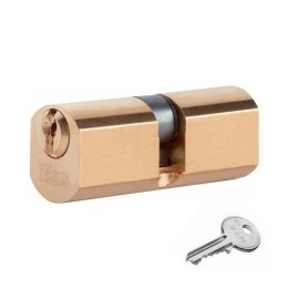 ISEO F5 8400 CILINDRO TONDO 27-27 D22 OTTONATO C/3CH