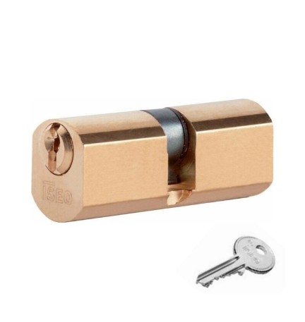 ISEO F5 8400 CILINDRO TONDO 27-27 D22 OTTONATO C/3CH