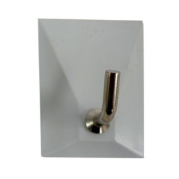 GANCIO ADESIVO PLASTICA 1 POSTO**