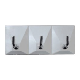 GANCIO ADESIVO PLASTICA 3 POSTI**