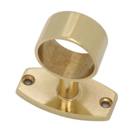 PASSANTE TUBO CORRIMANO OTTONE LUCIDO D 25 MM**