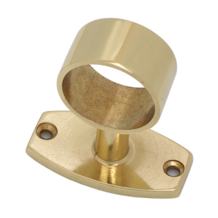 PASSANTE TUBO CORRIMANO OTTONE LUCIDO D 30 MM**