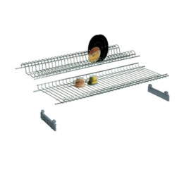 MENSOLA SCOLAPIATTI ACCIAIO CROM C/SUPP 86 CM