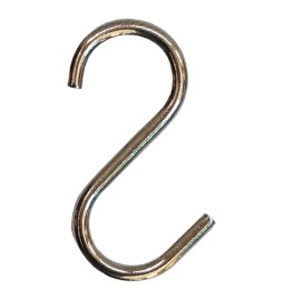 GANCI AD 'S' PER BARRA APPENDIMESTOLI finitura cromata