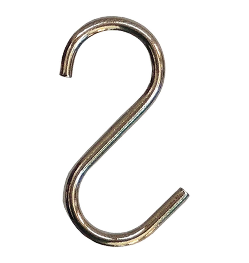 GANCI AD 'S' PER BARRA APPENDIMESTOLI finitura cromata