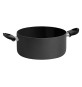 CASSERUOLA DUE MANICI 'BLACK LINE' Ø cm. 16 - h.8 - capacità 2,5 lt.