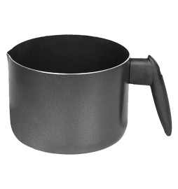 BOLLILATTE UN MANICO 'BLACK LINE' Ø cm. 12 - h.10 - capacità 1 lt.