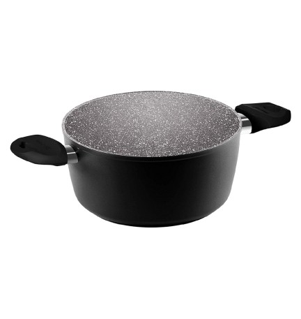 CASSERUOLA CON MANICI 'BLACK PEARL INDUCTION' Ø cm. 16 - 1 manico