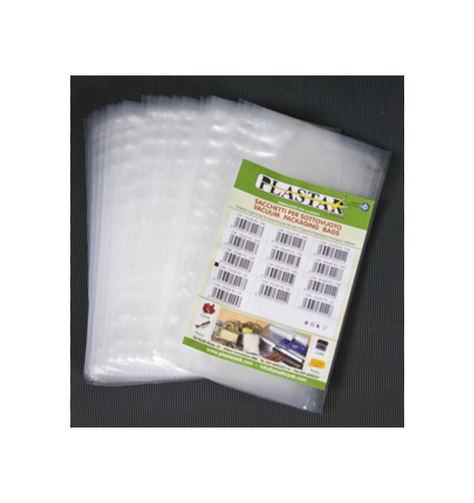 BUSTA GOFFRATA 20X30 CM P/SOTTOVUOTO 25 PZ