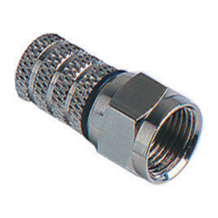 CONNETTORE A VITE TIPO F P/CAVO SAT TV 6,40MM