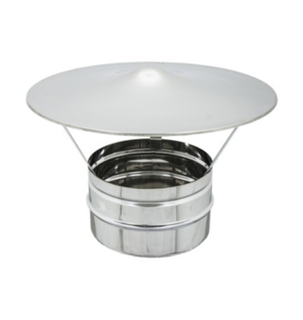 FUMAIOLO FISSO ACCIAIO ZINCATO D 14 CM