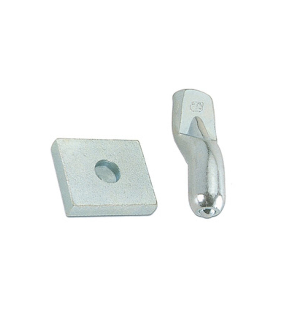 PIASTRA C/PERNO P/CARDINE D 20 MM ACC ZINC