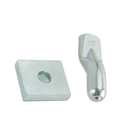PIASTRA C/PERNO P/CARDINE D 20 MM ACC ZINC