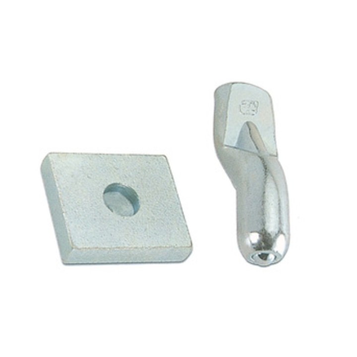 PIASTRA C/PERNO P/CARDINE D 20 MM ACC ZINC