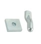 PIASTRA C/PERNO P/CARDINE D 20 MM ACC ZINC